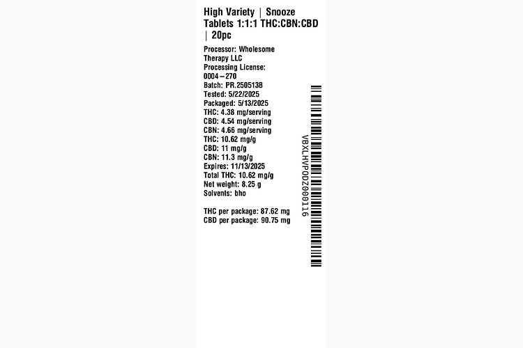 Snooze by High Variety