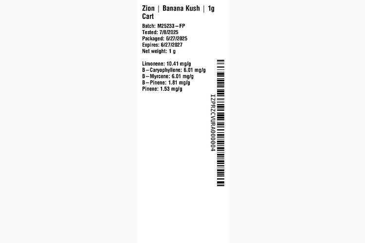 Banana Kush by Zion