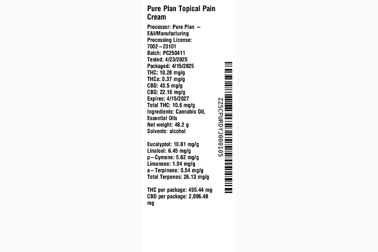 Pain Cream by Pure Plan