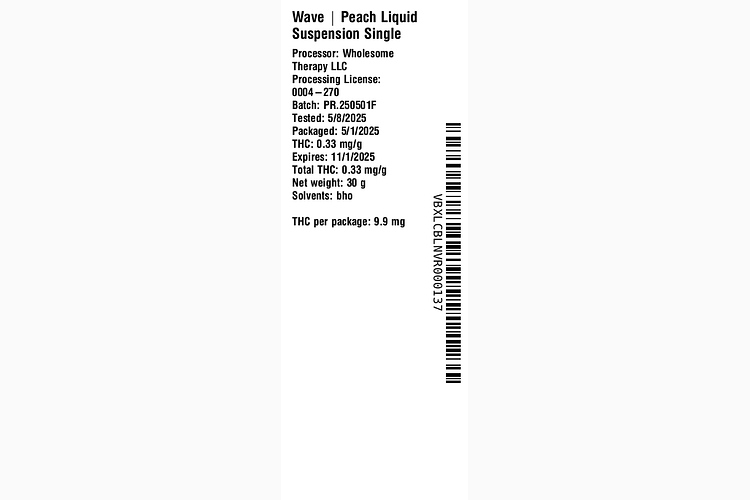 Peach Liquid Suspension by Wave