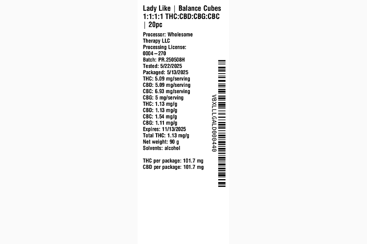 Balance Cubes by Lady Like