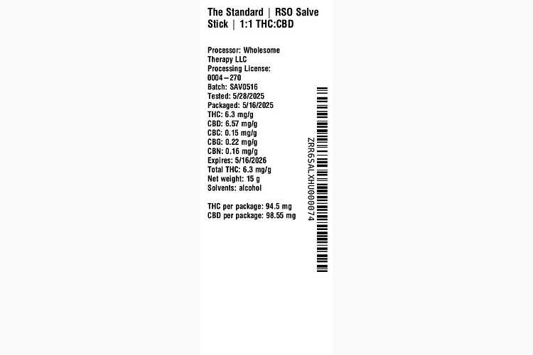 RSO Salve Stick by The Standard