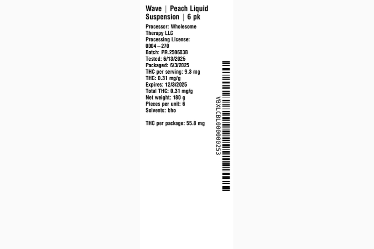 Peach Liquid Suspension by Wave