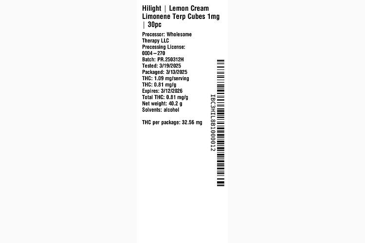 Lemon Cream Limonene Terp by Hilight