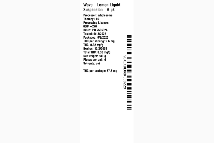 Lemon Liquid Suspension by Wave