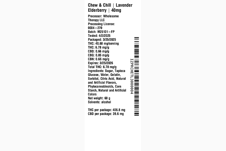 Lavender Elderberry by Chew & Chill