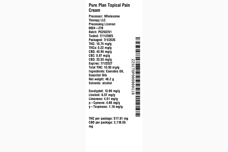 Pain Cream by Pure Plan