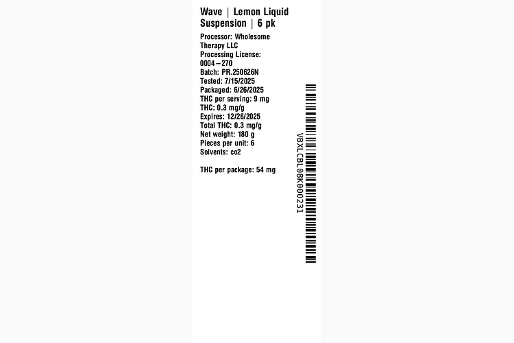 Lemon Liquid Suspension by Wave