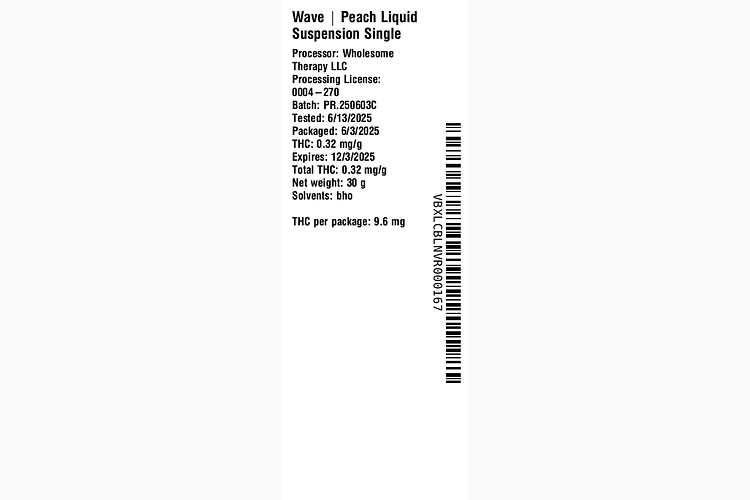 Peach Liquid Suspension by Wave