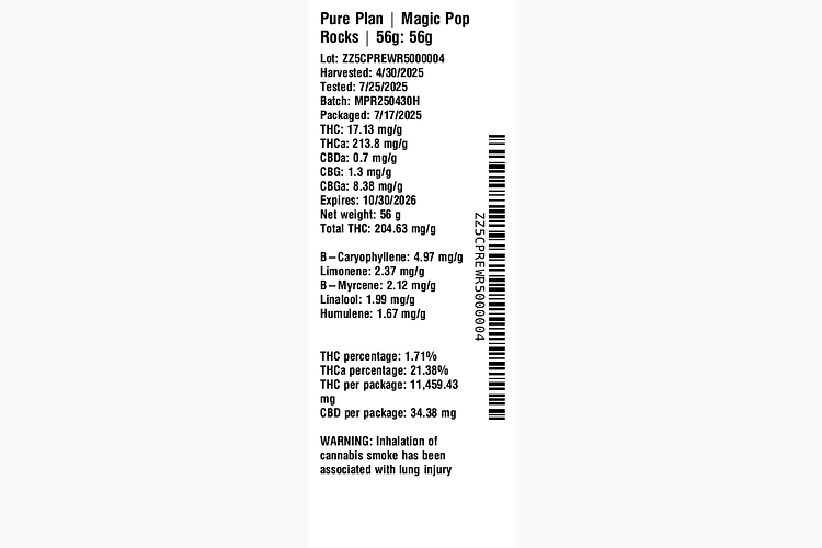 Magic Pop Rocks by Pure Plan