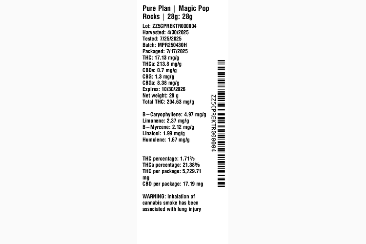 Magic Pop Rocks by Pure Plan