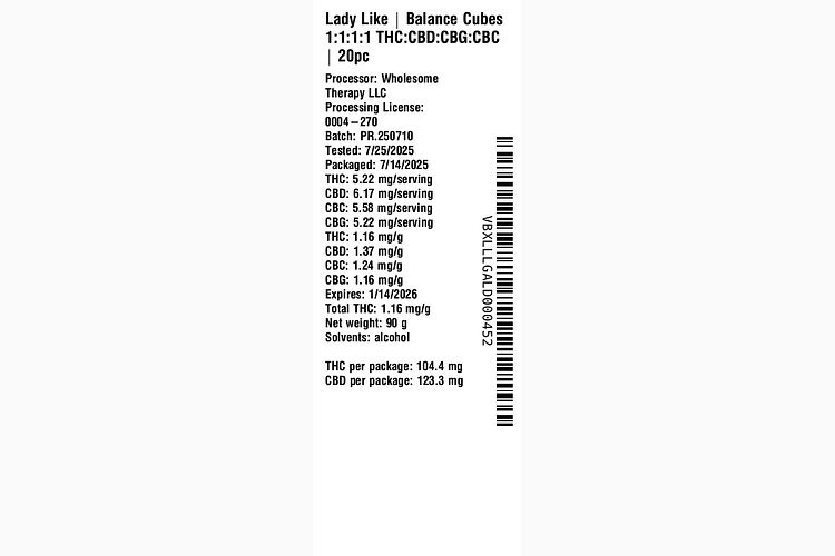 Balance Cubes by Lady Like