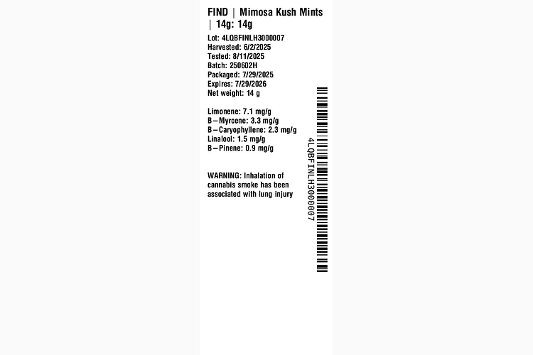 Mimosa Kush Mints by Find