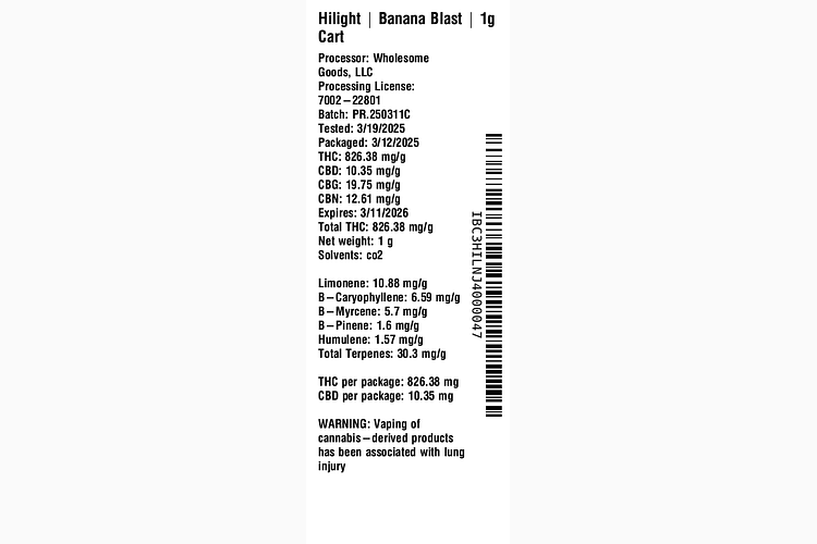 Banana Blast Flavored by Hilight