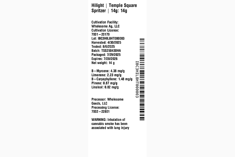 Temple Square Spritzer by Hilight