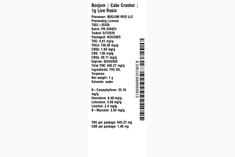 Cake Crasher by Boojum