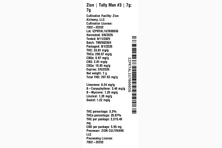 Tally Man #3 by Zion