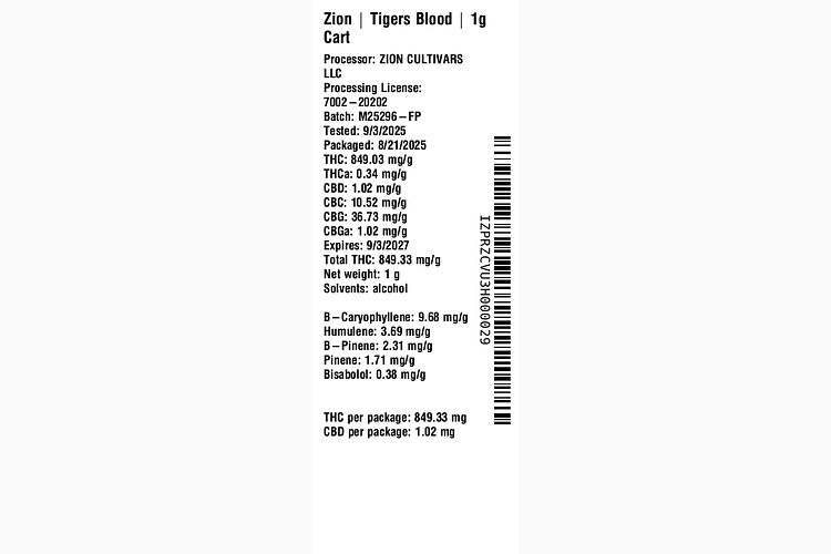Tigers Blood by Zion