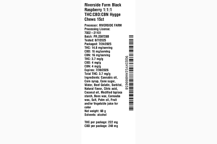 Black Raspberry Hygge Chews by Riverside Farm