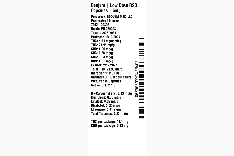 RSO Capsules by Boojum