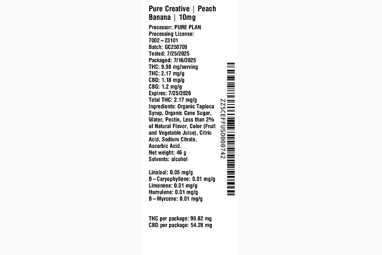 Peach Banana by Pure Plan