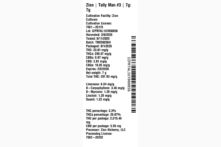 Tally Man #3 by Zion