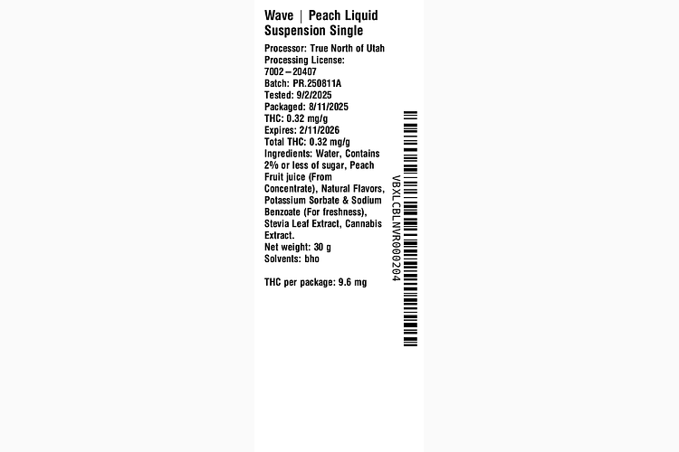Peach Liquid Suspension by Wave