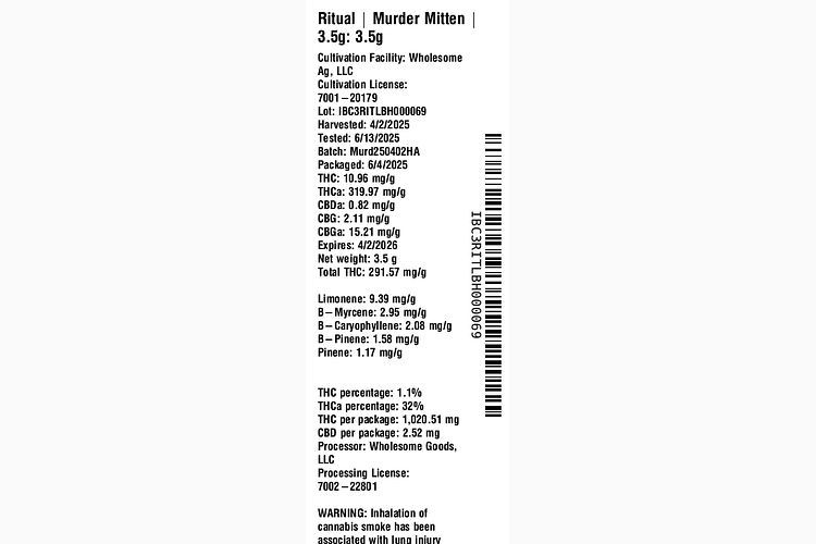 Murder Mitten by Ritual