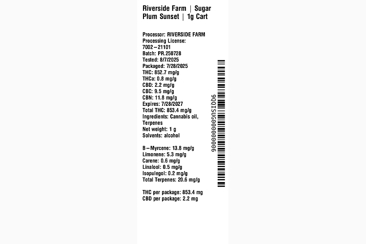 Sugar Plum Sunset by Riverside Farm