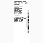 Super Silver Hash Plant by WholesomeCo