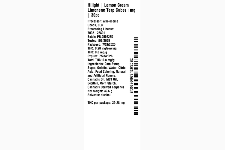 Lemon Cream Limonene Terp by Hilight