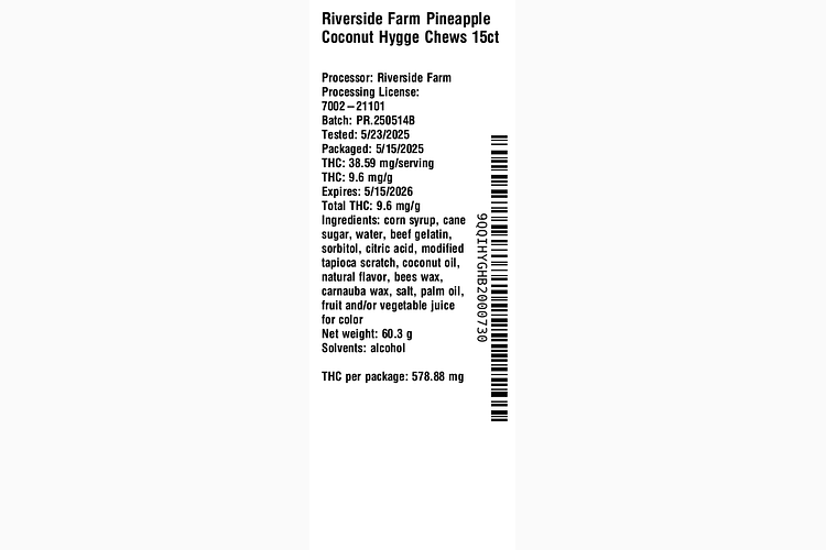 Pineapple Coconut Hygge Chews by Riverside Farm