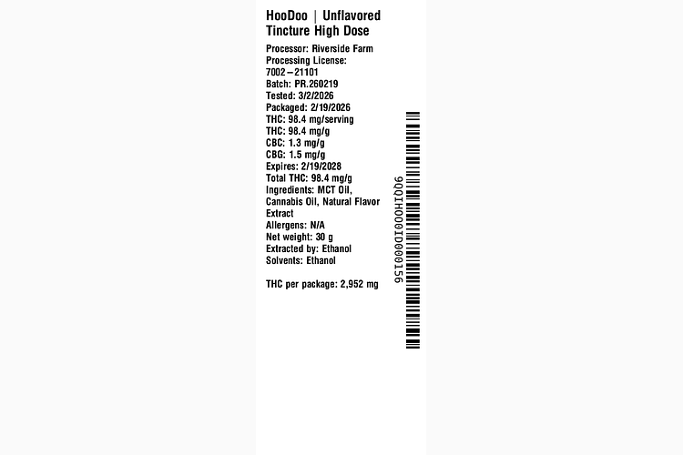 Unflavored High Dose by HooDoo