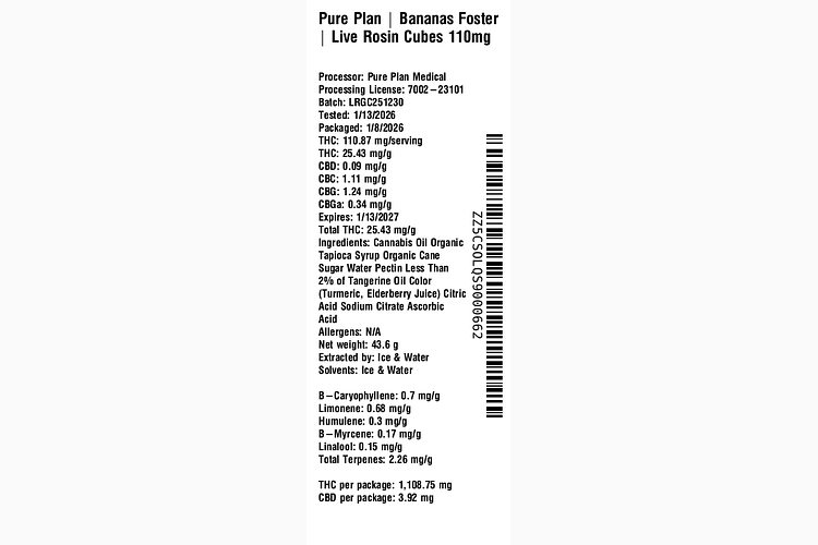 Bananas Foster by Pure Plan