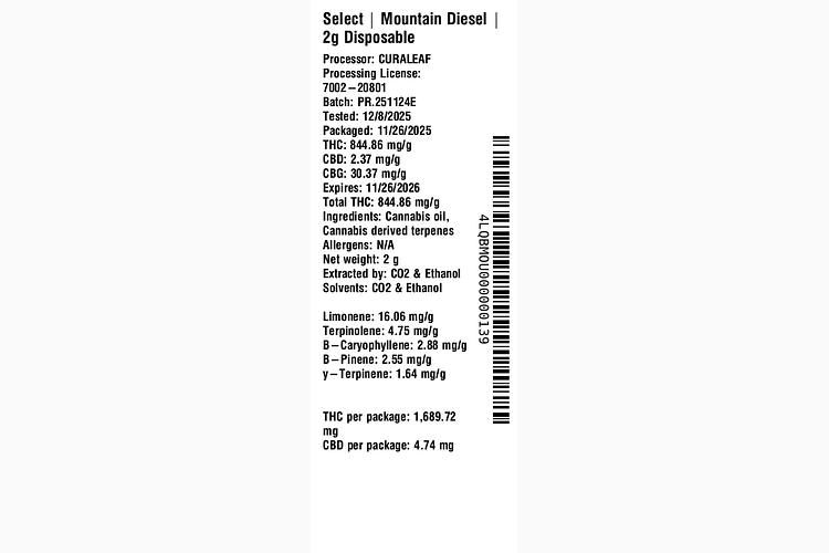 Mountain Diesel by Select