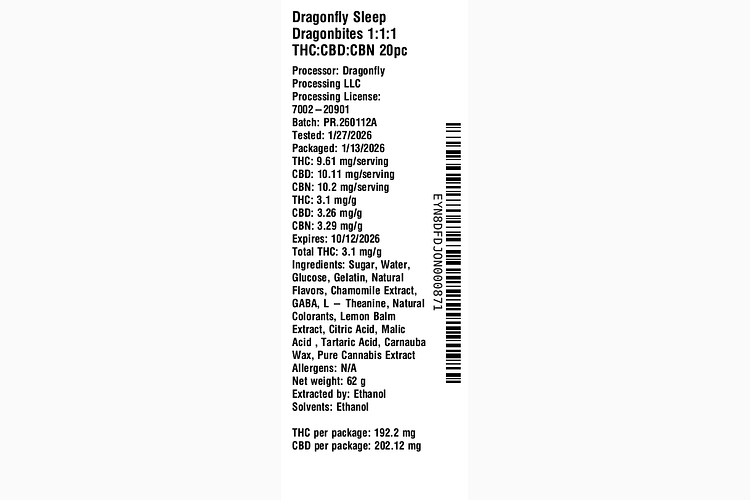 Sleep Dragonbites by Dragonfly