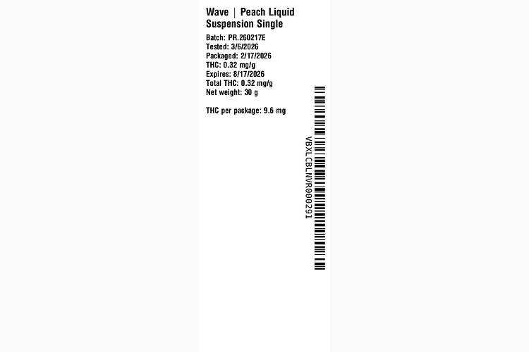 Peach Liquid Suspension by Wave