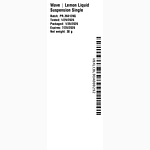 Lemon Liquid Suspension by Wave