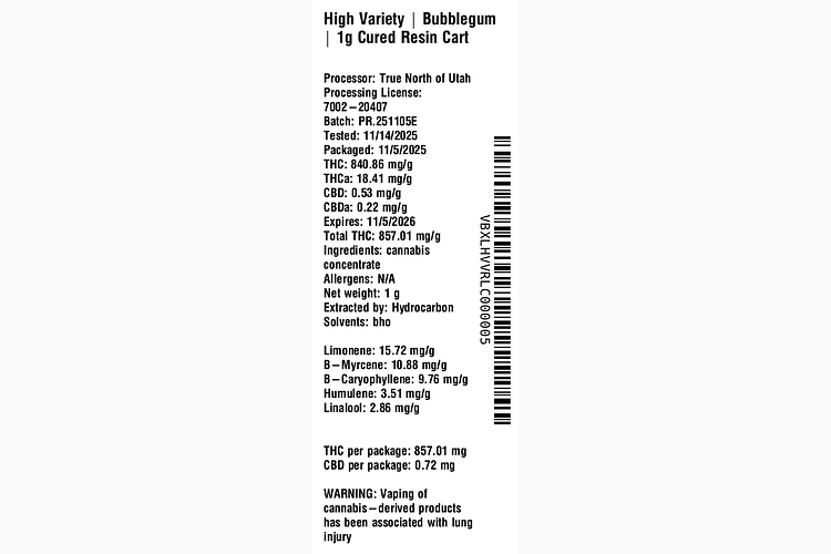 Bubblegum by High Variety