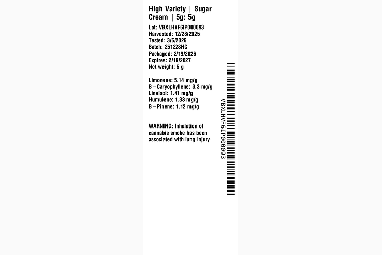 Sugar Cream by High Variety