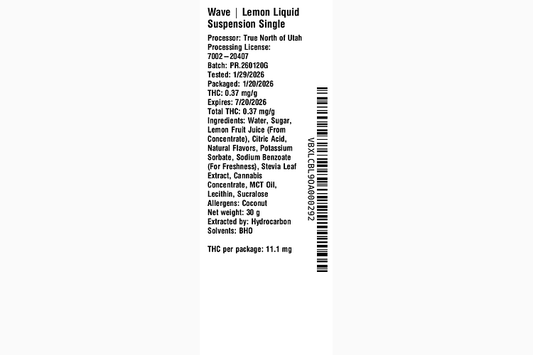 Lemon Liquid Suspension by Wave