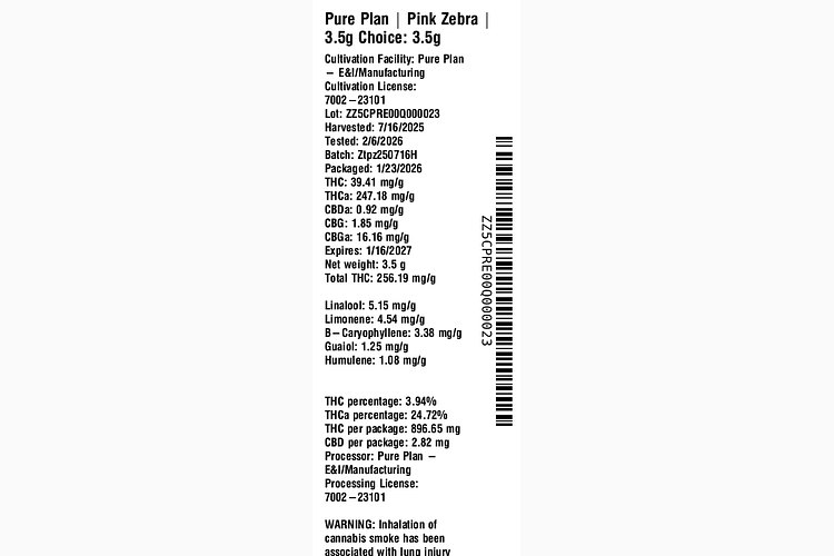 Pink Zebra by Pure Plan