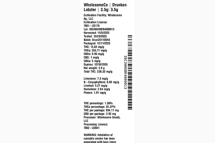 Drunken Lobzter by WholesomeCo