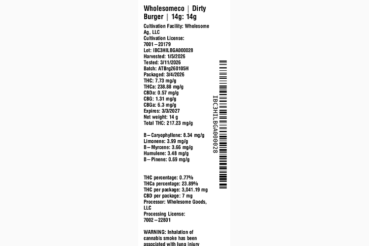 Dirty Burger by WholesomeCo