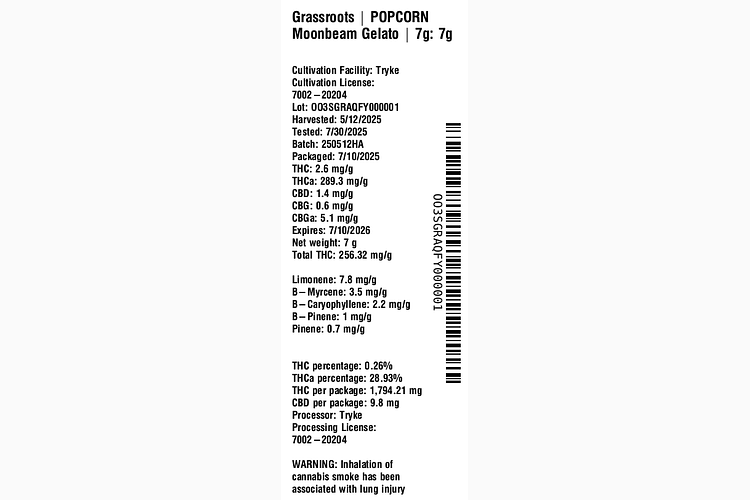 Moonbeam Gelato by Grassroots