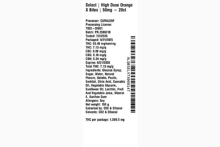 Orange X Bites by Select