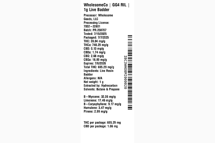 GG4 RIL by WholesomeCo