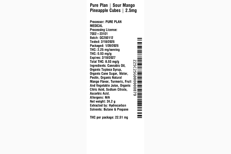 Sour Mango Pineapple by Pure Plan