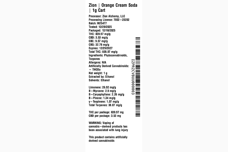 Orange Cream Soda by Zion