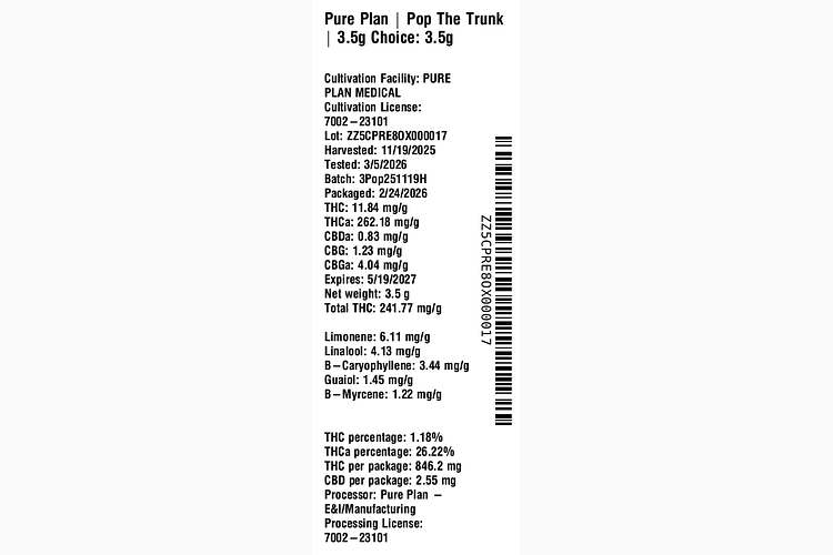 Pop The Trunk by Pure Plan